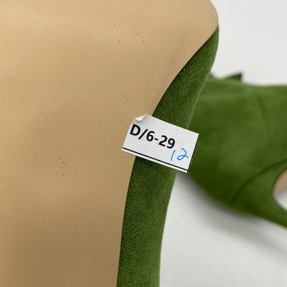 Green Closed Point Toe Boots Comfort Pleated Zippe - Picture 10 of 10